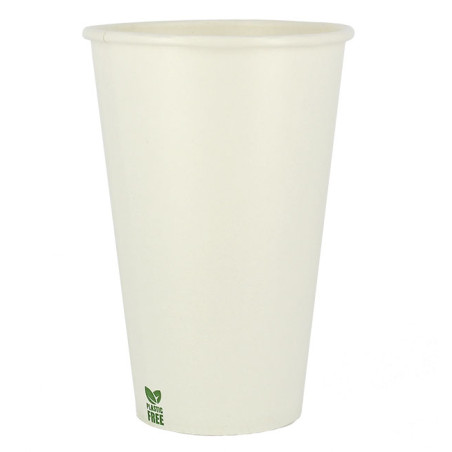 Plastic-Vrije Papieren Beker 12 Oz/360ml Wite Ø8cm (50 stuks)