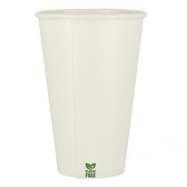 Plastic-Vrije Papieren Beker 12 Oz/360ml Wite Ø8cm (50 stuks)