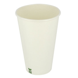 Plastic-Vrije Papieren Beker 12 Oz/360ml Wite Ø8cm (50 stuks)