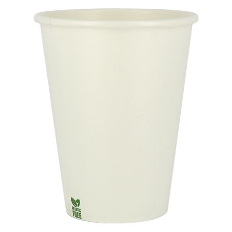 Plastic-Vrije Papieren Beker 14 Oz/420ml Wite Ø9,0cm (1.000 Stuks)