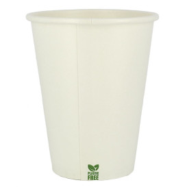 Plastic-Vrije Papieren Beker 14 Oz/420ml Wite Ø9cm (1.000 Stuks)