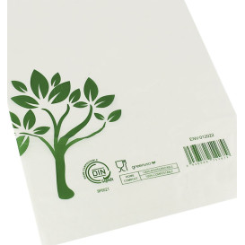 Zak met gestanst handvat Home Compost “Be Eco!” 20x33cm (3.000 stuks)