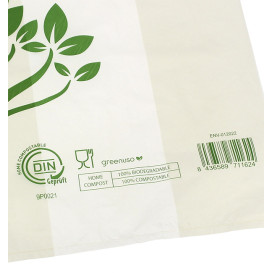 Hemddraagtassen Home Compost “Be Eco!” 50x60cm (100 stuks) 