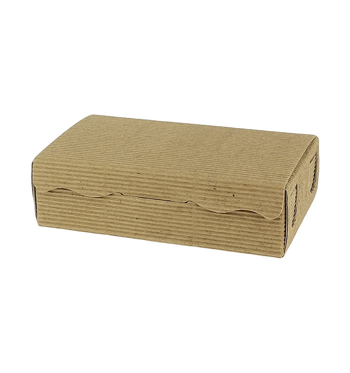 Papier bakkerij doos kraft 14x8x3,5cm 250g (800 stuks)