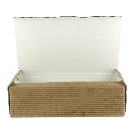 Papier bakkerij doos kraft 14x8x3,5cm 250g (800 stuks)