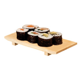 Bamboe sushi dienblad 27,5x18x2,5cm (1 stuk) 