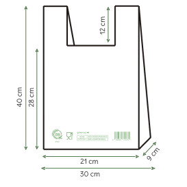 Hemddraagtassen Home Compost “Classic” 30x40cm (100 stuks)