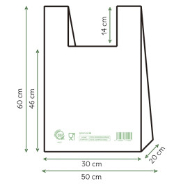 Hemddraagtassen Home Compost “Classic” 50x60cm (100 stuks) 