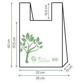 Hemddraagtassen Home Compost “Be Eco!” 35x50cm (1.000 stuks)