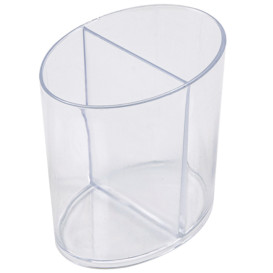 Plastic PS proefbeker 2 Compartmenten transparant 60ml (500 stuks)