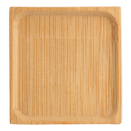 Bamboe proeving bord Vierkant 6x6cm (12 stuks) 