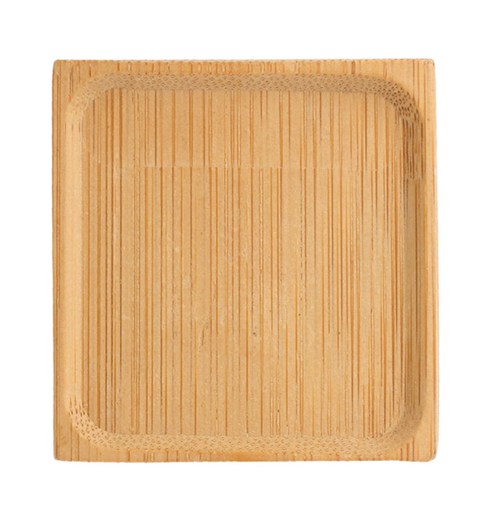 Bamboe proeving bord Vierkant 6x6cm (1200 stuks)