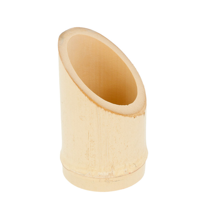 Bamboe proeving beker Truncated 5x9cm (10 stuks)