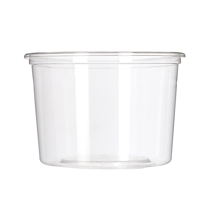 Tub Deli Container PLA transparant Compostable 480ml (50 Stuks) 