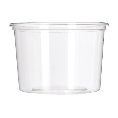 Tub Deli Container PLA transparant Compostable 480ml (50 Stuks) 