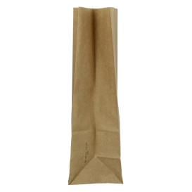 Papieren zak zonder handvat kraft bruin 45g/m² 15+9x28cm (1000 stuks)