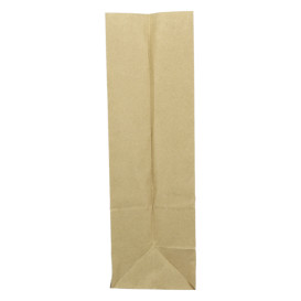 Papieren zak zonder handvat kraft 60g/m² 18+11x34cm (500 stuks)