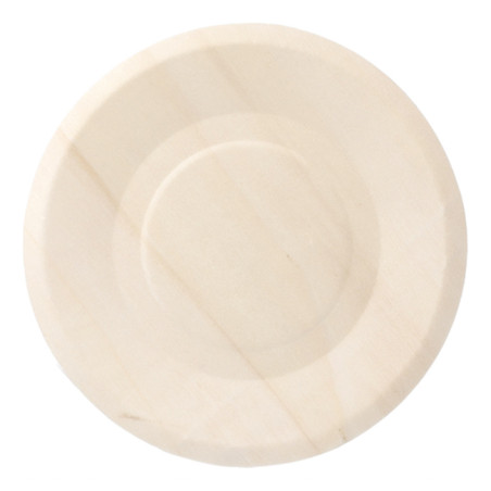 Houten schaal Rond vormig 15,5cm (300 stuks)