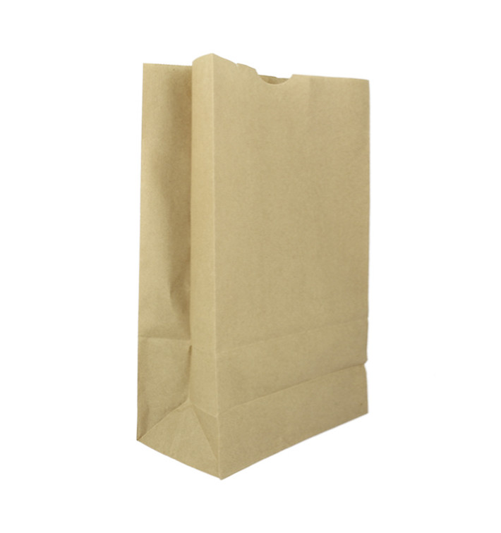 Papieren zak zonder handvat kraft 60g/m² 18+11x34cm (500 stuks)