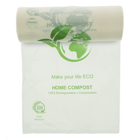Rol van plastic zakken Bio Home Compost 25x37cm (3.000 stuks)