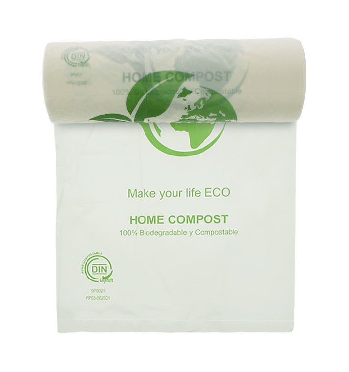 Rol van plastic zakken Bio Home Compost 30x40cm (500 stuks)