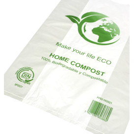 Plastic Hemddraagtassen Bio Home Compost 30x40cm (100 stuks) 