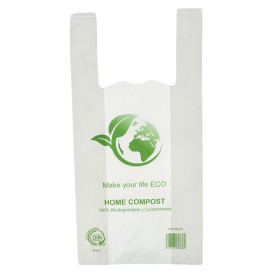 Plastic Hemddraagtassen Bio Home Compost 30x40cm (2.000 stuks)