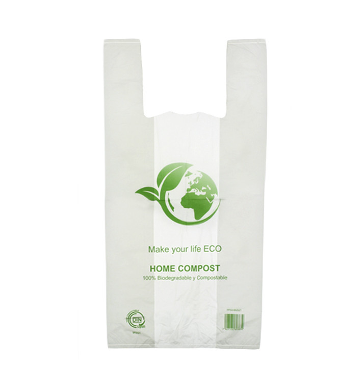 Plastic Hemddraagtassen Bio Home Compost 40x50cm (1.000 stuks)