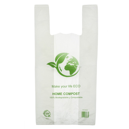 Plastic Hemddraagtassen Bio Home Compost 40x50cm 17,25µm (1.000 stuks)