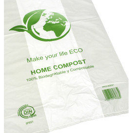 Plastic Hemddraagtassen Bio Home Compost 40x50cm (1.000 stuks)