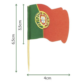 Poftugal vlag vleespennen 6,5cm (14400 stuks)