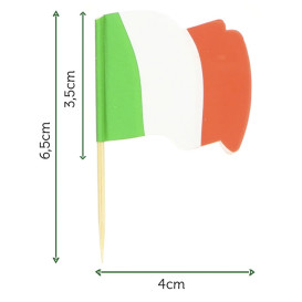 Vlag van Italië vleespennen 6,5cm (14400 stuks)