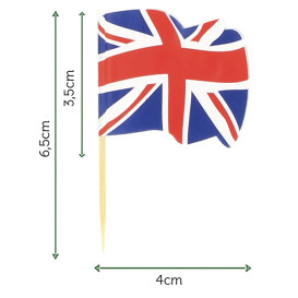 UK Vlag vleespennen 6,5cm (14400 stuks)