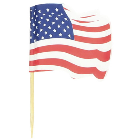 USA Vlag vleespennen 6,5cm (144 stuks) 