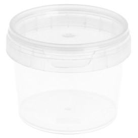 Plastic deli Container met Plastic Deksel PP Onbreekbaar 120ml Ø6,9cm (25 stuks) 