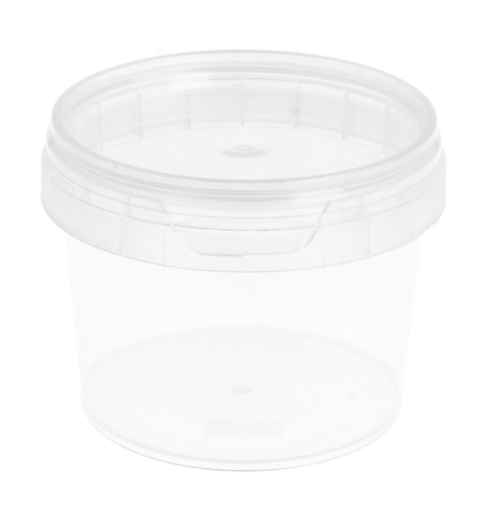 Plastic deli Container met Plastic Deksel PP Onbreekbaar 120ml Ø6,9cm (1000 stuks)