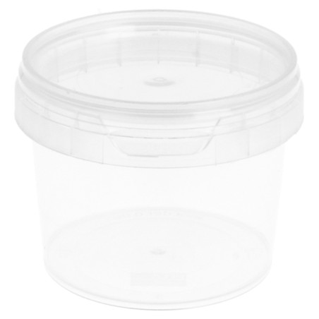 Plastic deli Container met Plastic Deksel PP Onbreekbaar 120ml Ø6,9cm (1000 stuks)