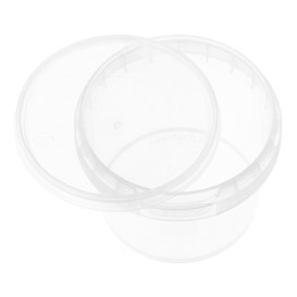 Plastic deli Container met Plastic Deksel PP Onbreekbaar 120ml Ø6,9cm (1000 stuks)