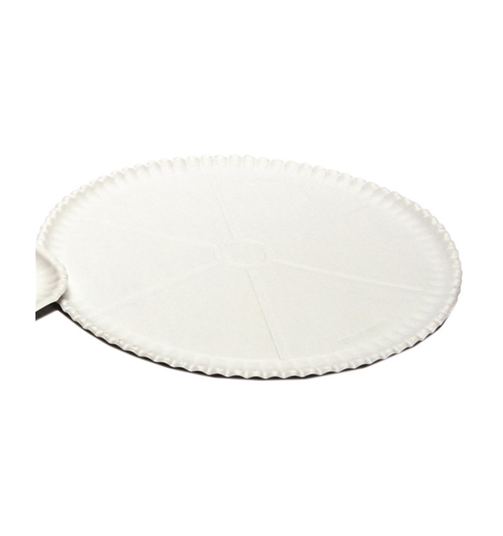 Papieren Pizza bord wit Ø33cm (200 stuks)