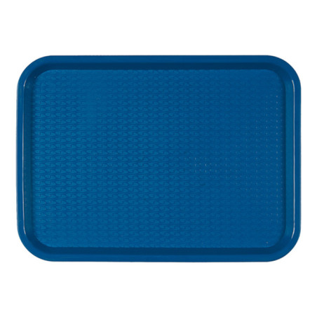 Plastic dienblad Fast Food blauw 27,5x35,5cm (24 stuks)