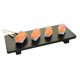 Bamboe sushi dienblad zwart 50x23x2,5cm (10 stuks)