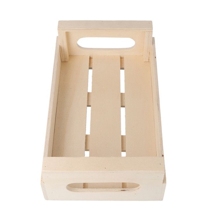 Houten Etalerende Box met Hendel 20,5x12,5x6,5cm (20 stuks)