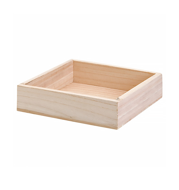 Houten Etalerende Box 37x21x5cm (16 stuks)