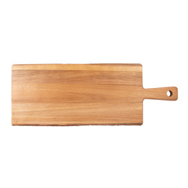 Houten bediening schotel met Hendel 56x20,3x1,9cm (1 stuk) 