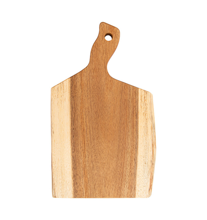 Houten bediening schotel met Hendel 40,6x25,5x1,9cm (1 stuk) 