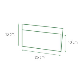 Papieren zak Vetvrij open 25x13/10cm wit (4000 stuks)