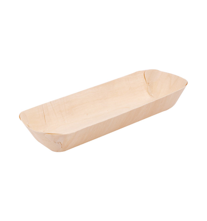 Houten steunplateau dienblad Rectangular 19,5x7,5x2,7cm (50 stuks) 