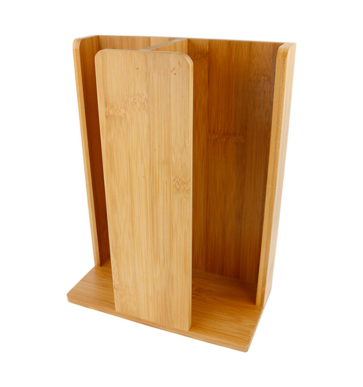 Bamboe beker met Deksel organisator 23x12x30cm (8 stuks)