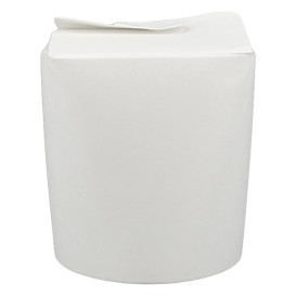 Papieren Take-Out Container 100% ECO Wit 16Oz/480ml (500 stuks)