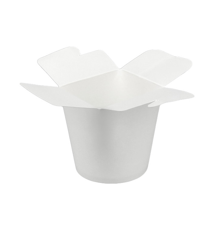 Papieren Take-Out Container 100% ECO Wit 16Oz/480ml (500 stuks)